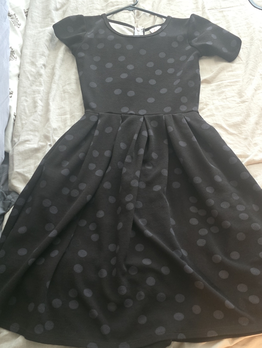 LuLaRoe Black Trim Top with Rainbow Logo